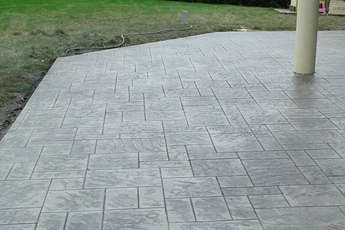 Hormigón impreso utilizado en pavimentos exteriores. Hormigón impreso utilizado en pavimentos exteriores.